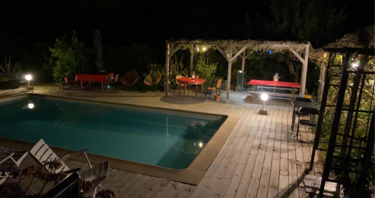 chambre double avec salle de bain privée Monacia-d'Aullene Exterior foto